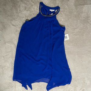 Cobalt Sleeveless Mini Dress